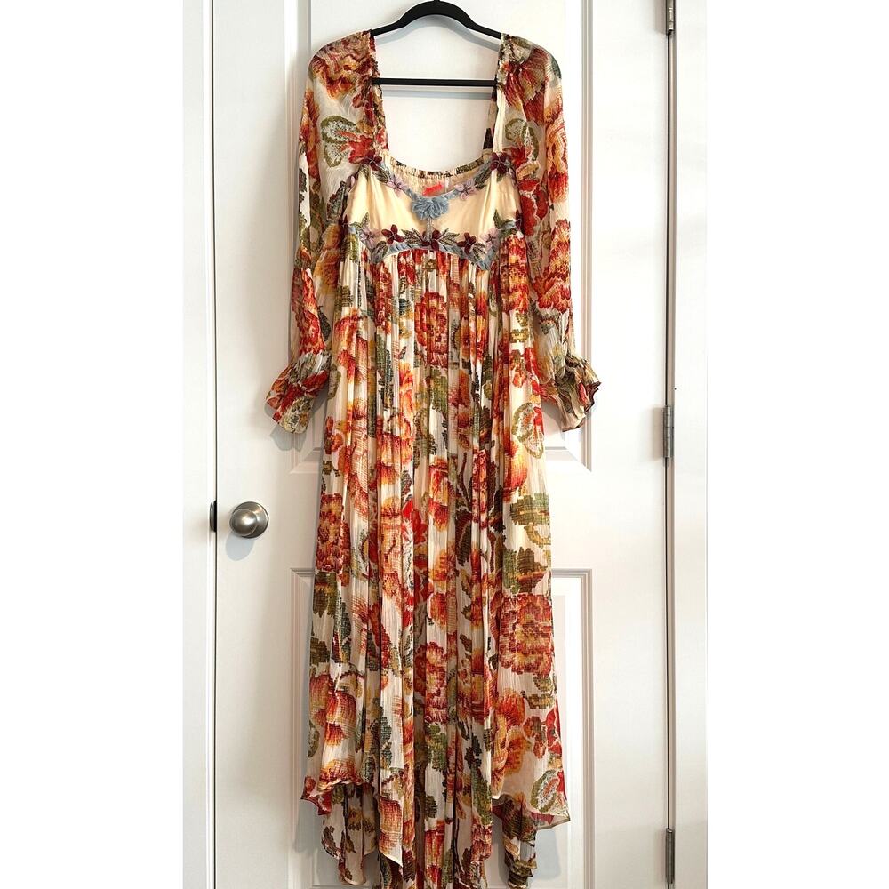✨ NWT Free People Floral Embroidered Maxi Dress ✨ - Picture 3 of 16